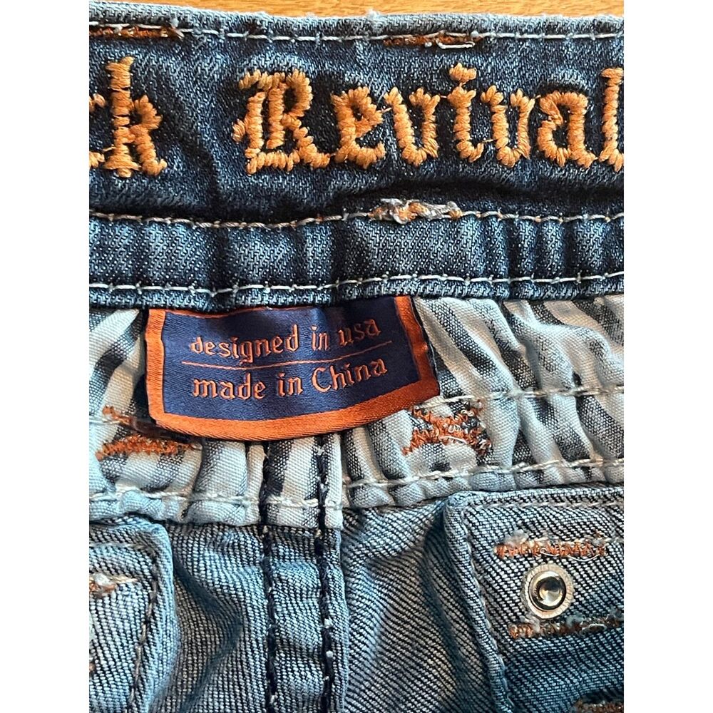 Rock Revival Women's Cut-Off Jean Shorts, Thrashed, Size 31, Short, Zen - Picture 10 of 14